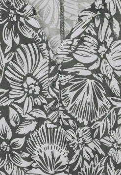 Cecil Shirts*T-Shirt mit Blumenmuster easy khaki