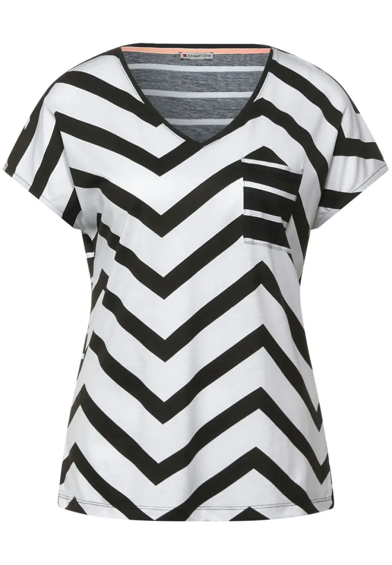 Street One Shirts*T-Shirt mit Brusttasche bassy olive