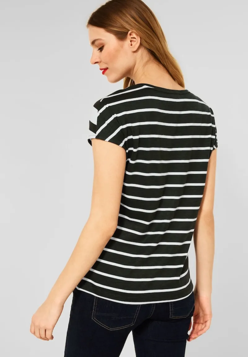 Street One Shirts*T-Shirt mit Brusttasche bassy olive