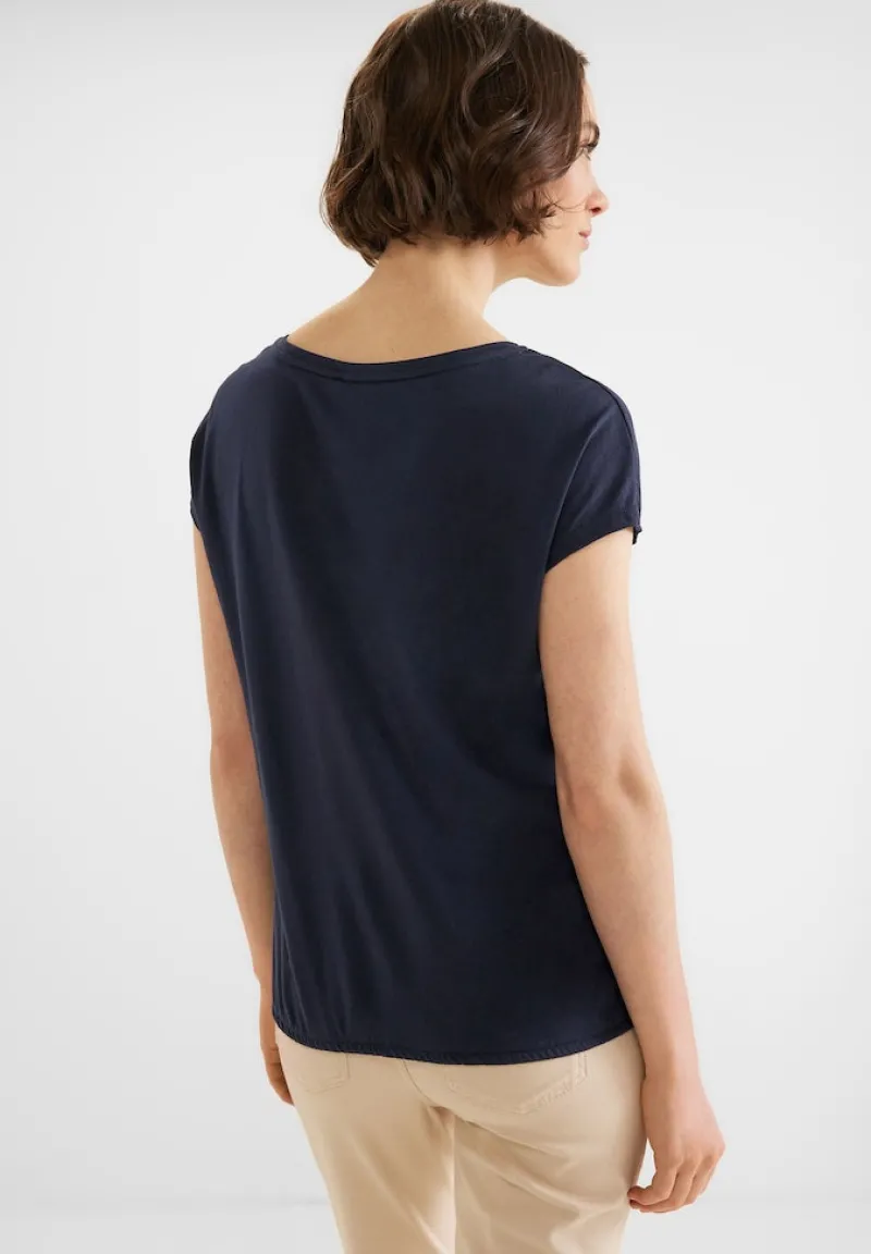 Street One Shirts*T-Shirt mit Folienprint deep blue