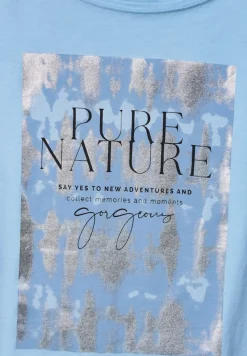 Street One Shirts*T-Shirt mit Folienprint light splash blue