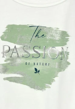 Street One Shirts*T-Shirt mit Folienprint off white