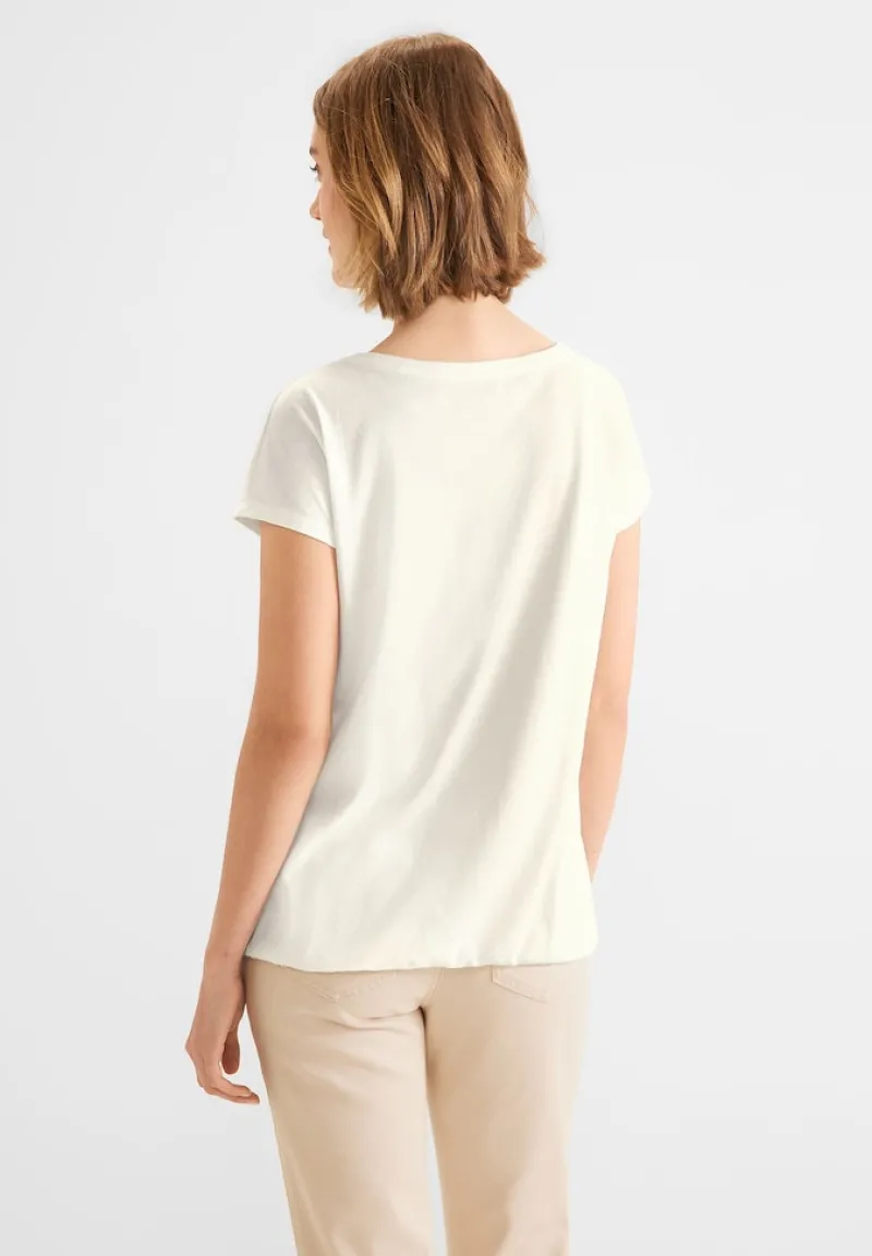 Street One Shirts*T-Shirt mit Folienprint off white