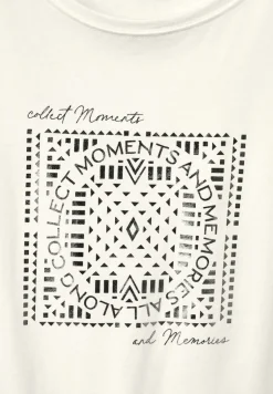 Street One Shirts*T-Shirt mit Folienprint off white