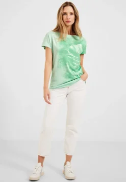 Cecil Shirts*T-Shirt mit Fotoprint fresh salvia green