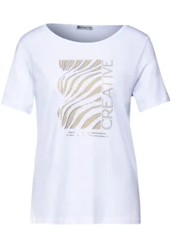 Street One Shirts*T-Shirt mit Frontprint white