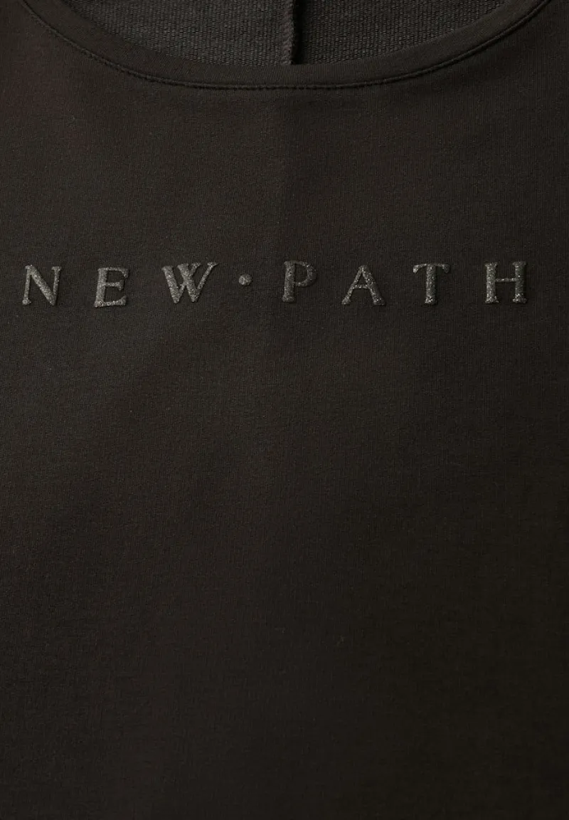 Street One Shirts*T-Shirt mit Glitzerdetails deep roast brown