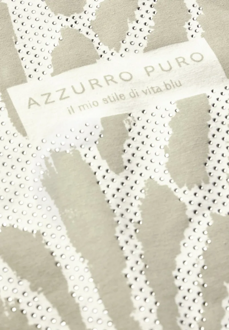 Cecil Shirts*T-Shirt mit Glitzer-Print vanilla white