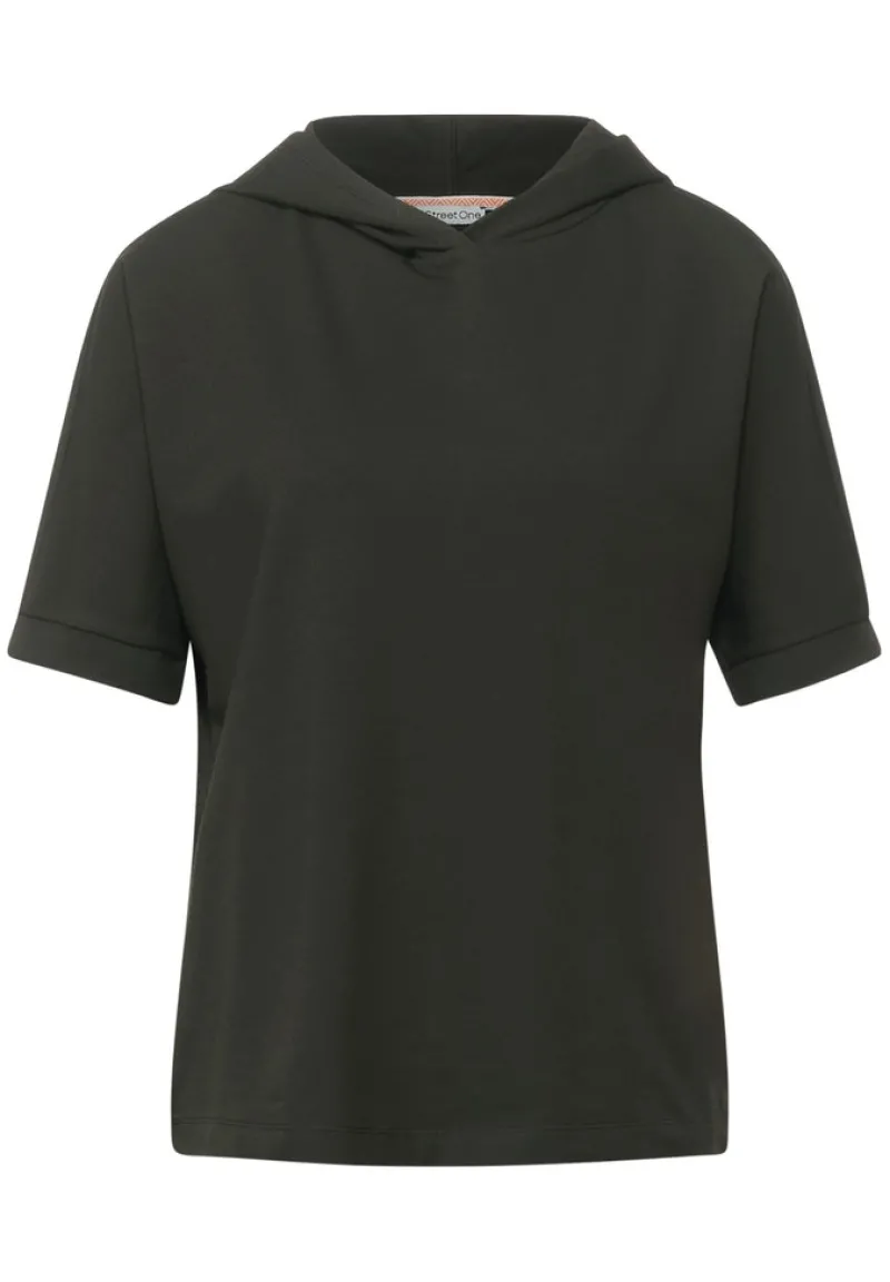 Street One Shirts*T-Shirt mit Kapuze bassy olive