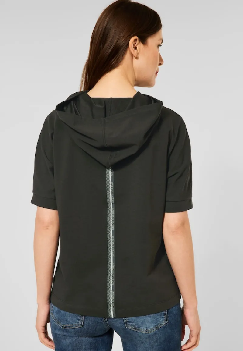 Street One Shirts*T-Shirt mit Kapuze bassy olive