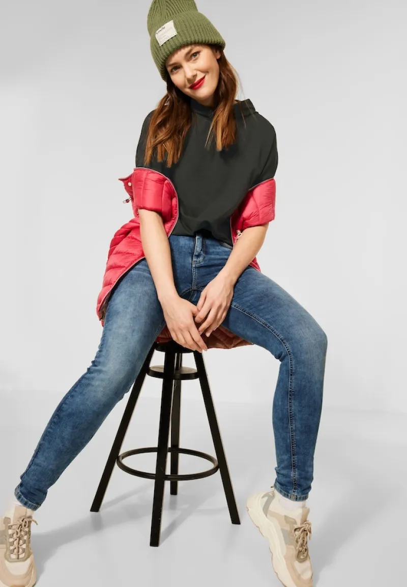 Street One Shirts*T-Shirt mit Kapuze bassy olive