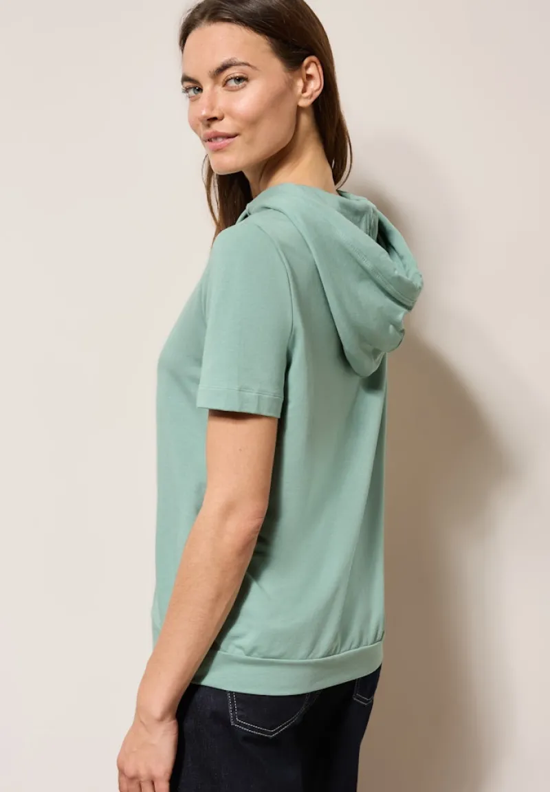 Cecil Shirts*T-Shirt mit Kapuze matcha green