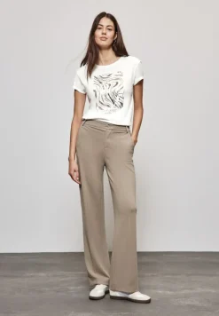 Street One Shirts*T-Shirt mit Pailetten off white