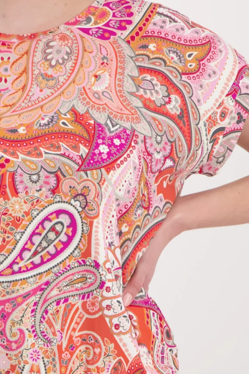 Monari Shirts*T-Shirt mit Paisleymuster apricot gemustert