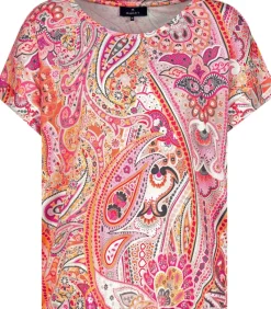 Monari Shirts*T-Shirt mit Paisleymuster apricot gemustert