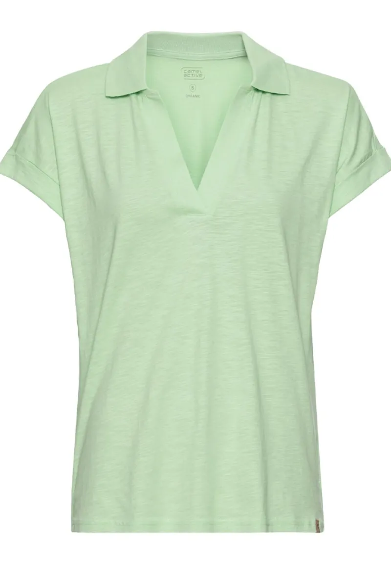 Camel Active Shirts*T-Shirt mit Polokragen aus Organic Cotton pistaccio