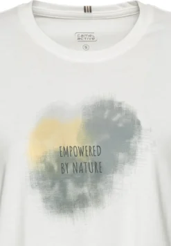 Camel Active Shirts*T-Shirt mit Print aus nachhaltigem Organic Cotton placement cloud