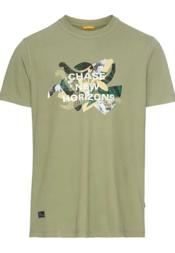 Camel Active Shirts|Big Boys*T-Shirt mit Print aus Organic Cotton dusty khaki