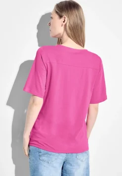 Cecil Shirts*T-Shirt mit Print Detail bloomy pink