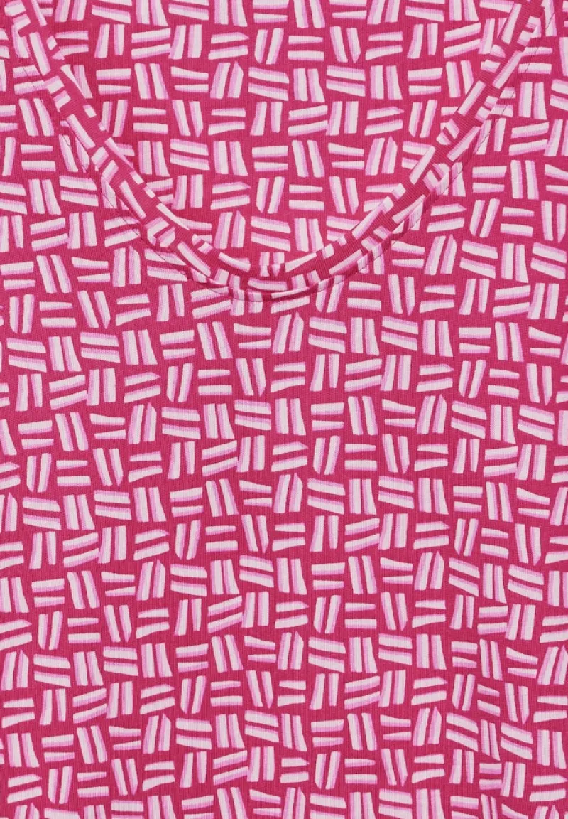 Cecil Shirts*T-Shirt mit Print pink sorbet