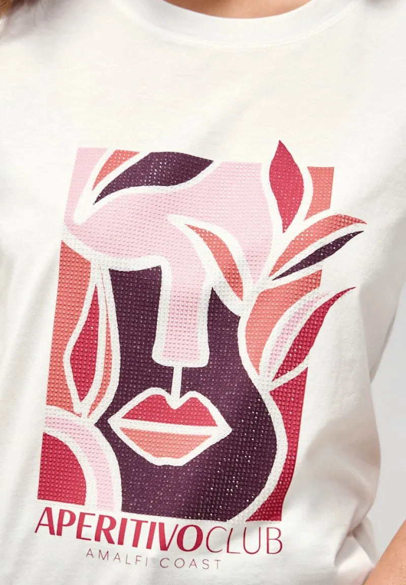 Cecil Shirts*T-Shirt mit Print vanilla white