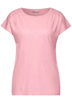 Street One Shirts*T-Shirt mit Raffung fun peach