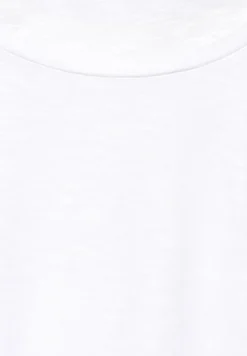 Street One Shirts*T-Shirt mit Raffung white