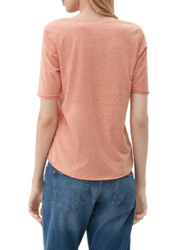 s.Oliver Shirts*T-Shirt mit Rollsaum Orange