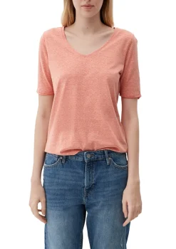 s.Oliver Shirts*T-Shirt mit Rollsaum Orange