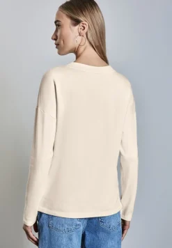 Street One Pullover & Sweatshirts*T-Shirt mit Schriftzug lucid white