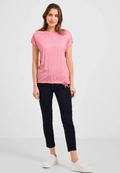 Cecil Shirts*T-Shirt mit Smock Schultern soft pink