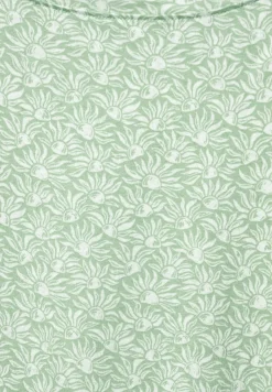 Cecil Shirts*T-Shirt mit Smock Schultern fresh salvia green