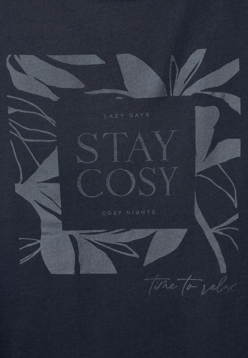 Street One Shirts*T-Shirt mit Steinchendetails deep blue