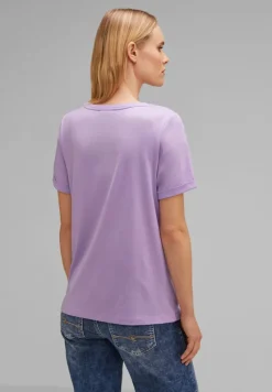 Street One Shirts*T-Shirt mit Steinchendetails soft pure lilac