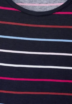Street One Shirts*T-Shirt mit Streifenmuster deep blue