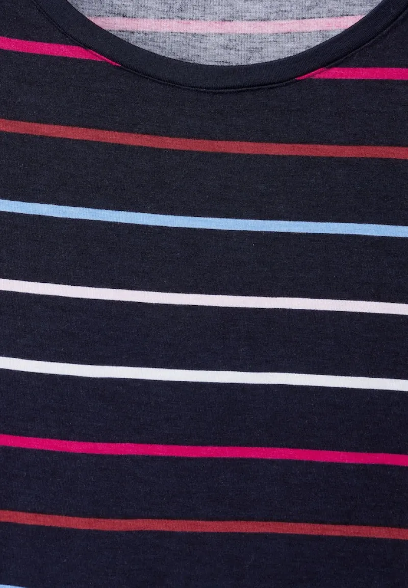 Street One Shirts*T-Shirt mit Streifenmuster deep blue