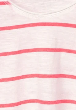 Cecil Shirts*T-Shirt mit Streifenmuster bright coral