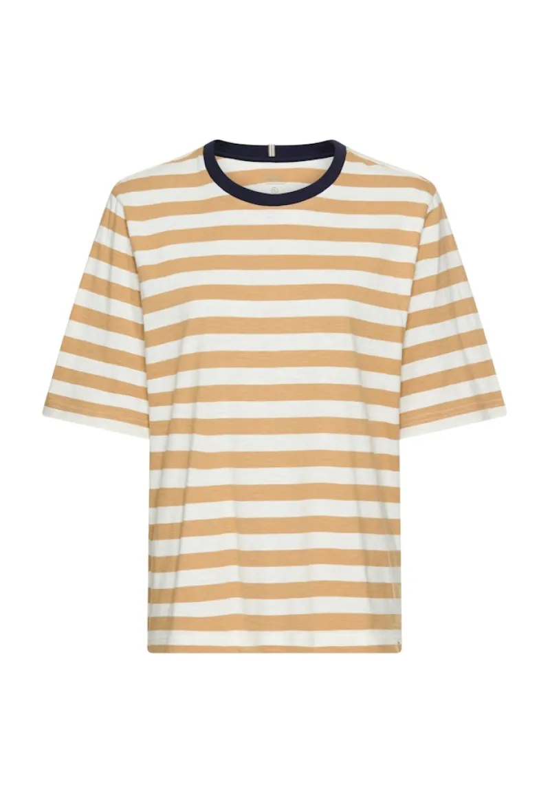 Camel Active Shirts*T-Shirt mit Streifenmuster caramel