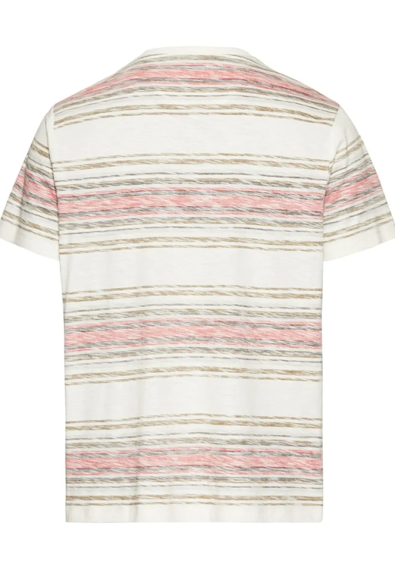 Camel Active Shirts|Big Boys*T-Shirt mit Streifenmuster aus Baumwolle sunfaded red