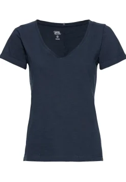 Camel Active Shirts*T-Shirt mit V-Ausschnitt Dark Navy