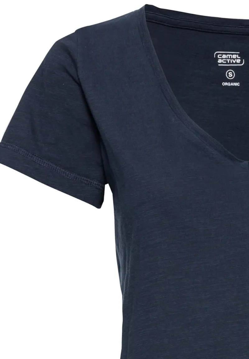 Camel Active Shirts*T-Shirt mit V-Ausschnitt Dark Navy
