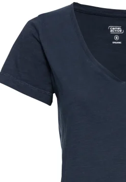 Camel Active Shirts*T-Shirt mit V-Ausschnitt Dark Navy