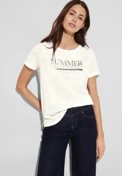 Street One Shirts*T-Shirt mit Wording off white