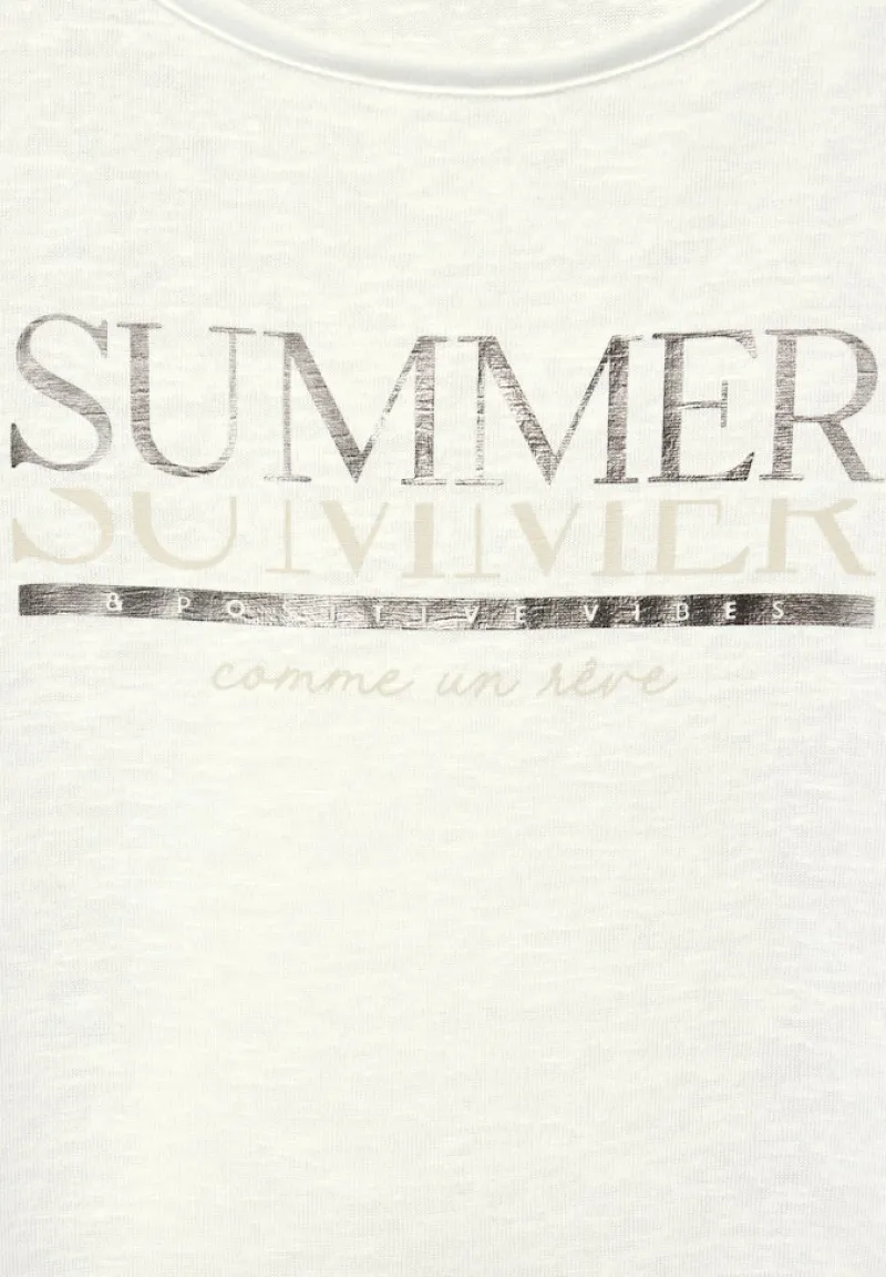 Street One Shirts*T-Shirt mit Wording off white