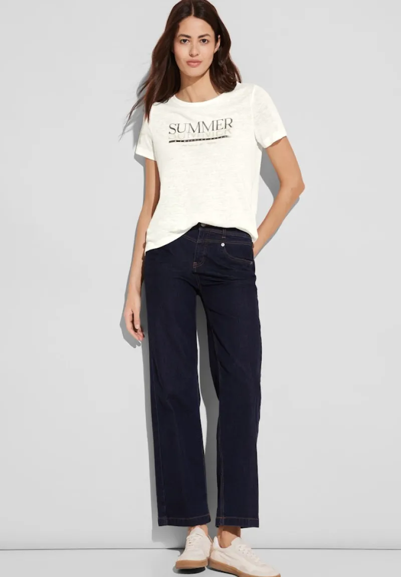 Street One Shirts*T-Shirt mit Wording off white