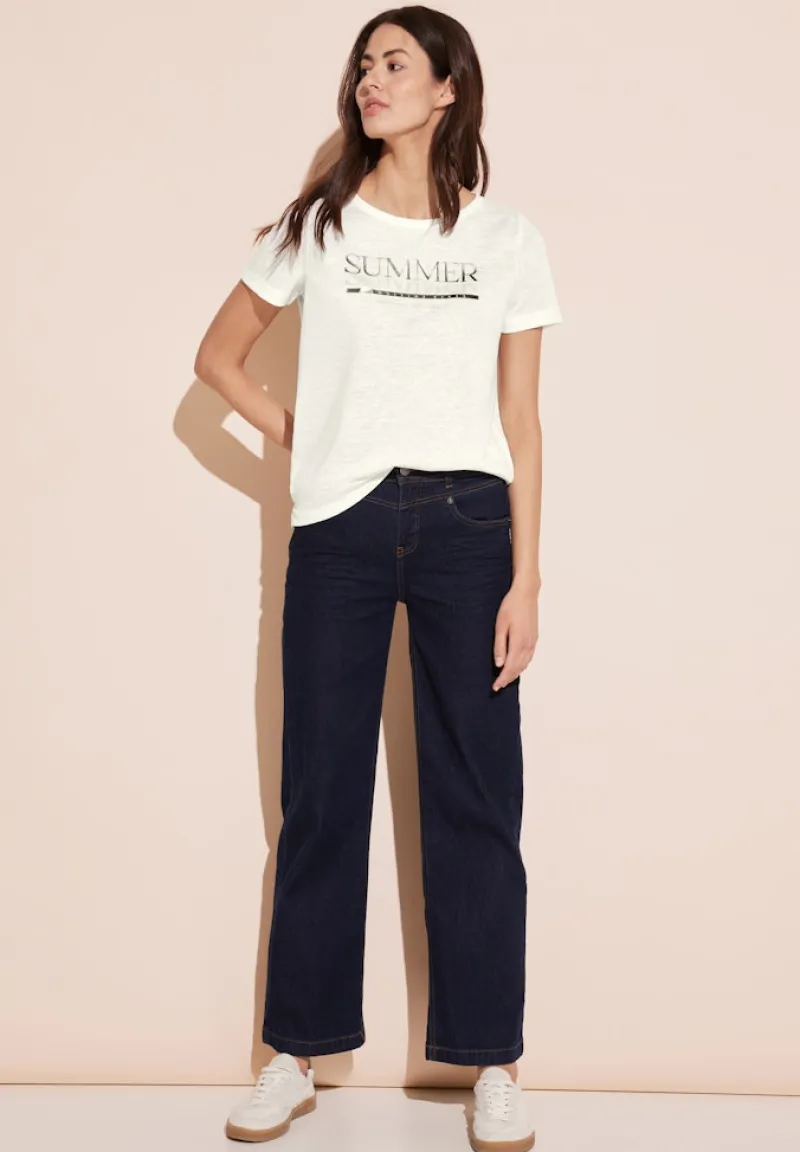 Street One Shirts*T-Shirt mit Wording off white