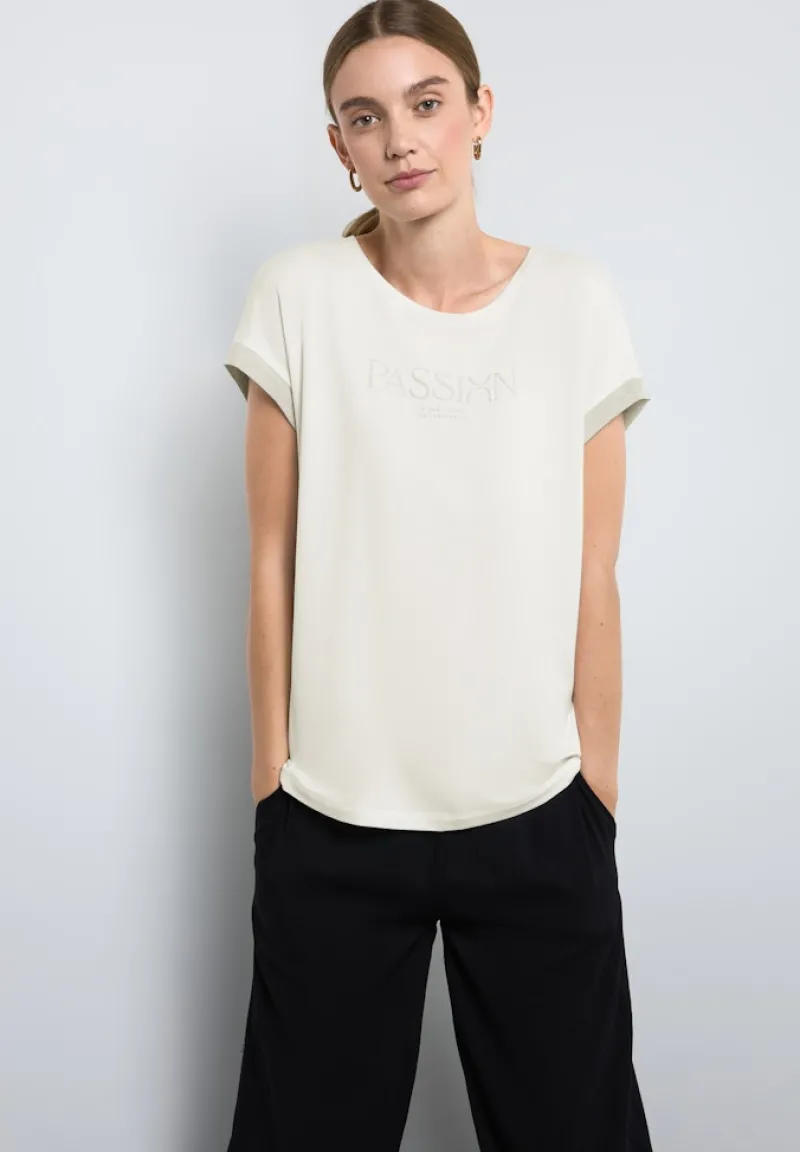 Street One Shirts*T-Shirt mit Wording off white