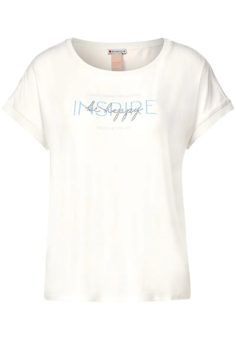 Street One Shirts*T-Shirt mit Wording off white