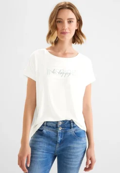 Street One Shirts*T-Shirt mit Wording off white