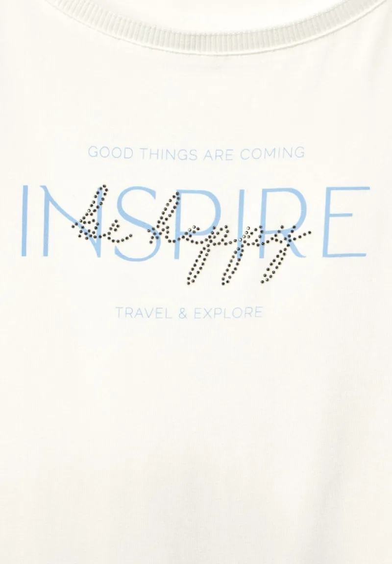 Street One Shirts*T-Shirt mit Wording off white